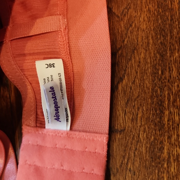 Orange Ribbed Bra - Picture 8 of 9